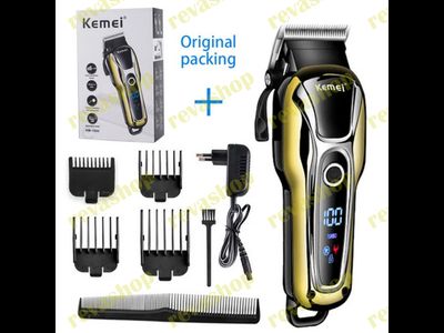 купить в интернет магазине-revashop машинка для стрижки волос #профессиональная #KEMEI KM-1990 #техн