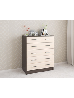 Комод "Катрин 5" венге /шимо / белый (ТЭКС)