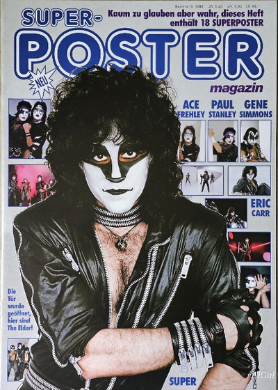 Kiss Super Poster Magazin Ace Frehley, Paul Stanley, Peter Criss, Gene Simmons Inside, Intpressshop