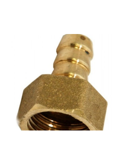 Переход латунный ерш со шланга 8 10 12 14 16 18 20 мм на резьбу 1/2" внутр.р.