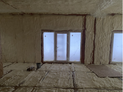 Утепление каркасного дома пенополиуретаном