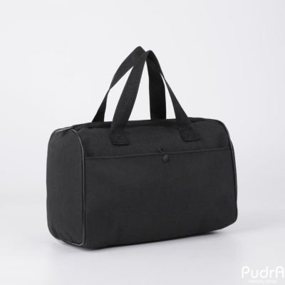 Косметичка сумочка, отдел на молнии, 2 наружных кармана, ручки, цвет черный