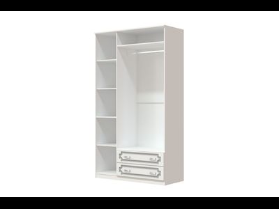 ШР-3 "Лакированный" белый жемчуг с зеркалом (Браво мебель)