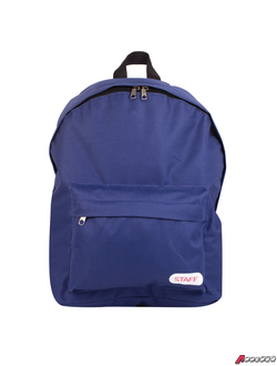 Рюкзак STAFF «College STREET», универсальный, темно-синий, 38×28×12 см. 226371