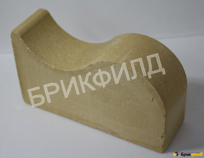 Кирпич облицовочный "Карниз малый". Серый. Кирпичный завод Брик Филд