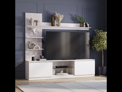 Гостиная "Убер ГС-05" ясень белый  (BTS)