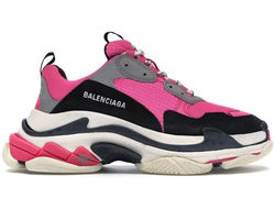 Женские кроссовки Balenciaga (Баленсиага) Triple S Розовые женские (36-41)