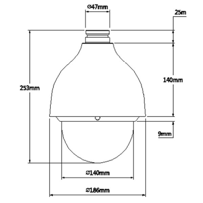 HDCVI видеокамера DH-SD50131I-HC Dahua
