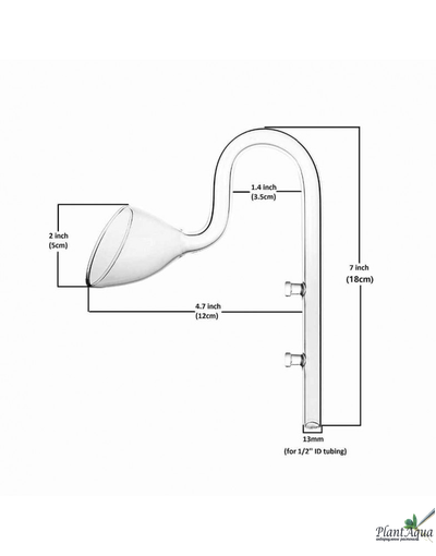 Выход Lily Pipe 13 мм из стекла