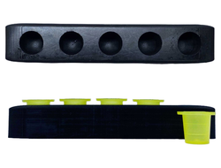 Силиконовая подставка под колпачки Line black