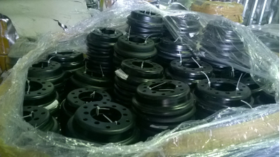 Диск 4.00E-9 ET0 PCD8/160 HUB130 ( под шину 6.00-9 )