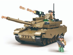 Конструктор SLUBAN M38-B1256 американский основной боевой танк Абрамс М1