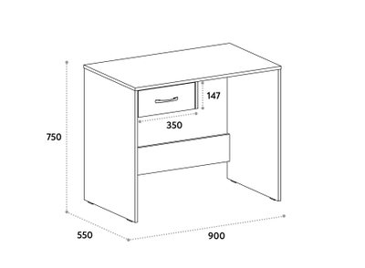 Стол компьютерный С-234 Северное дерево светлое