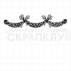 Штамп еловая гирлянда