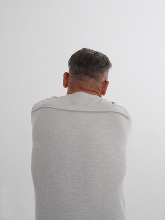 Хлопковый светло-серый свитер Si2103/light_grey