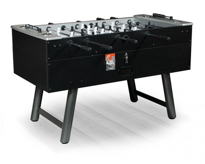 Настольный футбол (кикер) «Madrid» (145x75x86см, черный, жетоноприемник)
