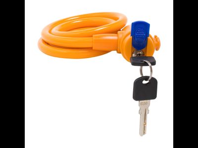 Замок с тросом ОРАНЖ 1000мм [8300]