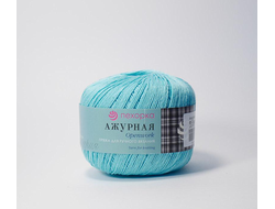 Пряжа Успешная Пехорка Состав: 100% мерсеризованный хлопок. Вес: 50 г, Длина нити: 220 м. цвет  Голубая