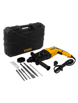 Перфоратор электрический RHH-800-26, SDS-plus, 800 Вт, 3 Дж, 3 плюс 1 реж. Denzel