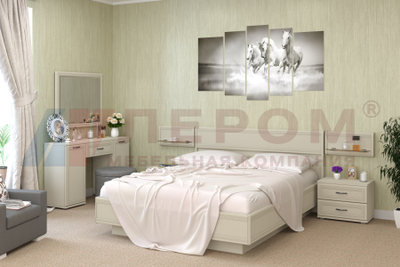 Композиция Спальни Карина Серый кашемир