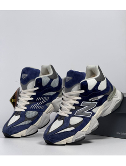 New Balance 9060 Blue White с мехом