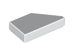 Tile, Modified 1 x 2 Wedge Left, White (5091 6477744 6510126)