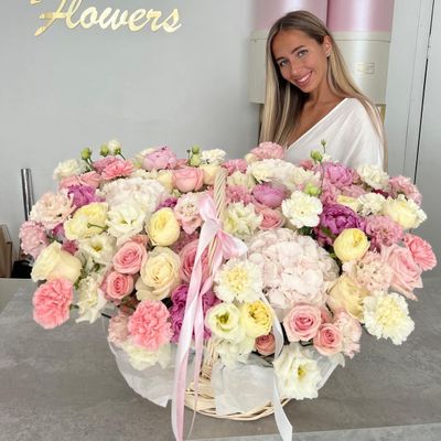 КОРЗИНА МИКС ЦВЕТОВ №32