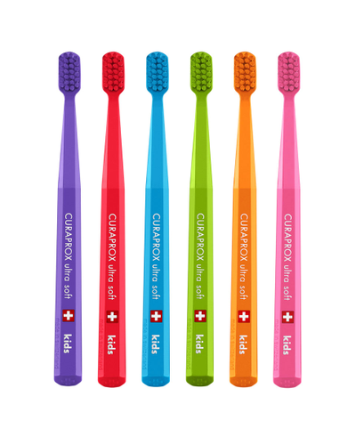 Детская зубная щетка KIDS ultra soft с 4 до 12 лет, Curaprox
