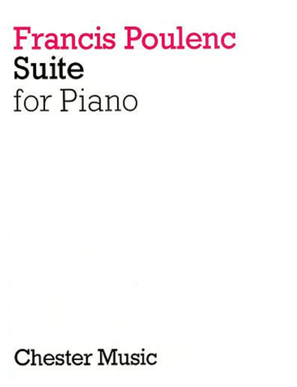 Poulenc, Francis Suite for piano