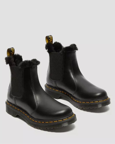 Dr Martens ботинки LEONORE 2976 черные женские зимние