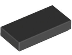 Tile 1 x 2 with Groove, Black (3069b / 306926)
