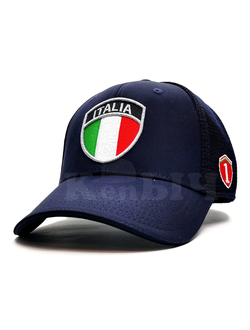 Бейсболка ITALIA №1 с сеткой сзади