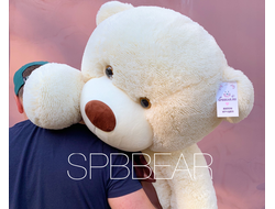 Гигантский плюшевый медведь 210 см молочный Леброн