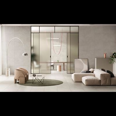 MICROCEMENT, керамогранит, 60x60 см, Кремовый, Матовый (8 мм), K947914R