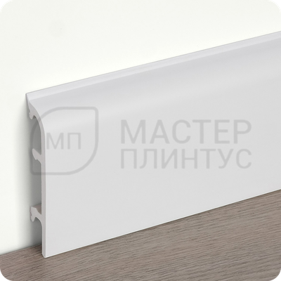 Плинтус из дюрополимера Comfort Classic 80 Белый