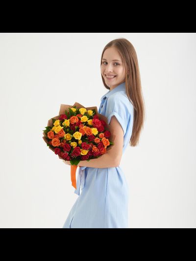 11 ярких кустовых роз