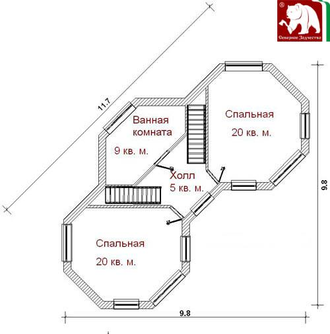 Проект 3-59, 145 кв.м., 9,8*11,7