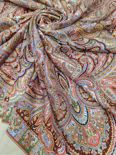 Павловопосадский платок Терем расписной 1810-2