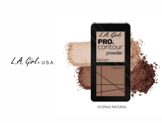 Пудра для контура L.A. Girl PRO.Contour Powder Highlight And Contour Duo 663 Natural