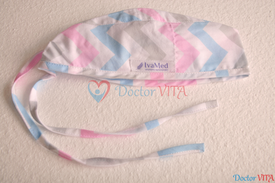 Медицинская шапочка "Цветной Зиг-Заг"