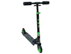 Самокат KMS SK-008 (145мм, черно-зеленый)