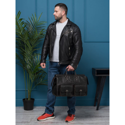 Кожаный саквояж Fabriano brown (арт. 4008-04)