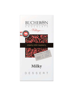 Бельгийский шоколад Bucheron молочный с кусочками малины