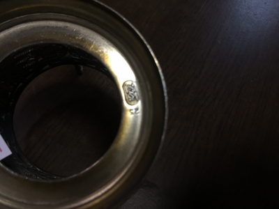 Подстаканник мельхиоровый КХИ 1939-1949 гг