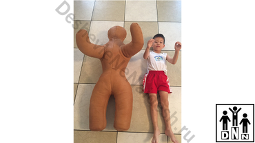 Манекен борцовский двуногий кожаный