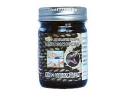 Чёрный тайский бальзам с Королевской коброй King Cobra Balm CoCo D (15 гр | 50 гр | 100 гр | 200 гр)
