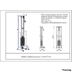 Блочный кинезиотренажер Биотонус-1 AR086 1х2400
