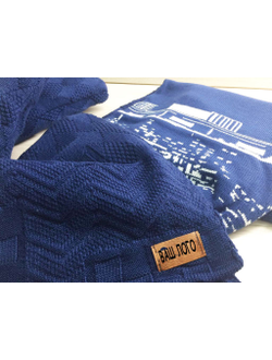 Подарочные наборы (2 подушки+ плед с лого) в упаковке "под ключ"