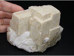 Кальцит, Кварц молочный, Россия, Дальнегорск (105*72*60 мм, 512 г) №26042