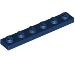 Plate 1 x 6, Dark Blue (3666 / 4177734 / 4508313)
